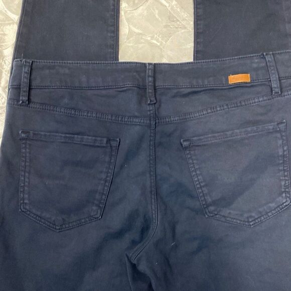 Massimo Dutti Navy Skinny Fit Brushed Cotton Pant‎ Size 8 - Picture 6 of 11